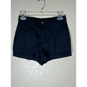 Forever 21 high waisted side pocket black pleated shorts - size XS